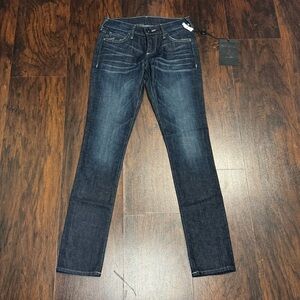 True Religion Brand Jeans Victoria Dark Indigo Skinny Jeans Size 23 NWT